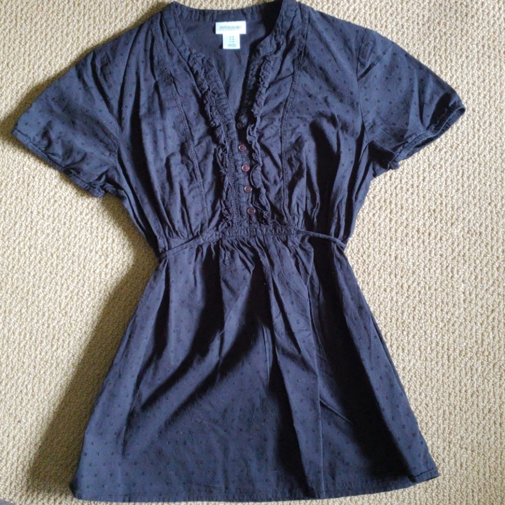 Black Motherhood Maternity Tie Back Blouse